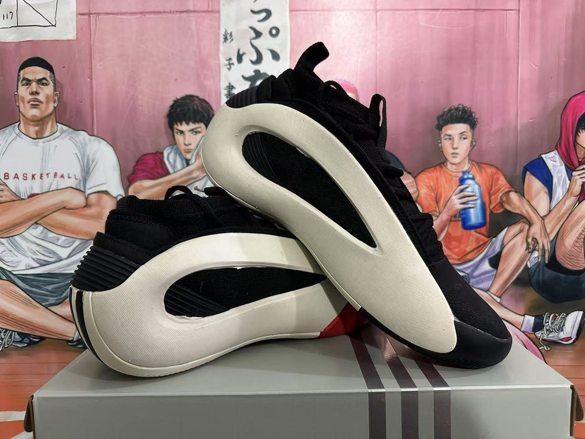Black White Red Low-Top Sneakers