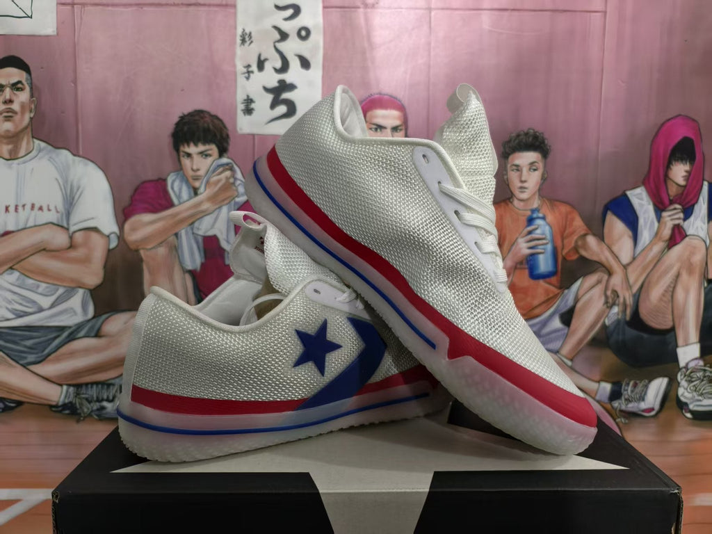 Converse Star Series Sneakers White Blue Red