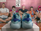 Blue Basketball Sneakers with XII Detail