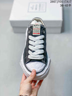 Maison Mihara Yasuhiro Original Sole Low Sneakers Black White