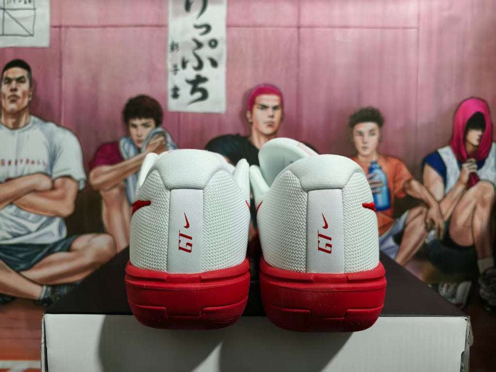 Nike LeBron 17 Low White and Red Basketball Shoes