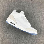 Jordan 3 White Cat Sneakers with Icy Blue Outsole