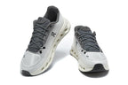 On Cloudmonster 3 Running Shoes, White and Grey