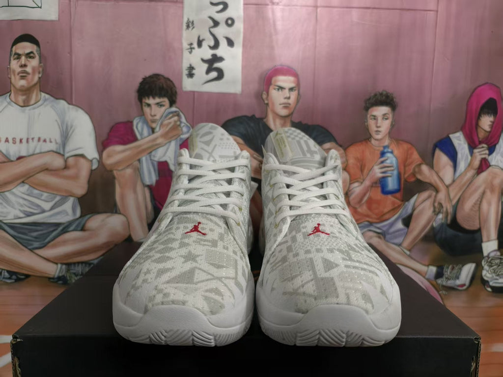 Jordan Basketball Sneakers White and Gold
