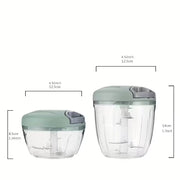 Multifunctional Garlic Press & Vegetable Chopper – Manual Garlic Mincer, Fruit Masher & Creative Kitchen Gadget – 16.91 / 30.43 oz Capacity