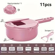 12-in-1 Vegetable Chopper & Grater – Manual Slicer, Shredder & Julienne Cutter for Carrot, Potato, Radish & More – Multifunctional Kitchen Vegetable Cutter Tool