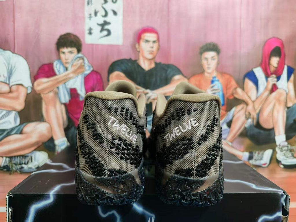 Nike Zoom Basketball Shoes in Brown and Pink
