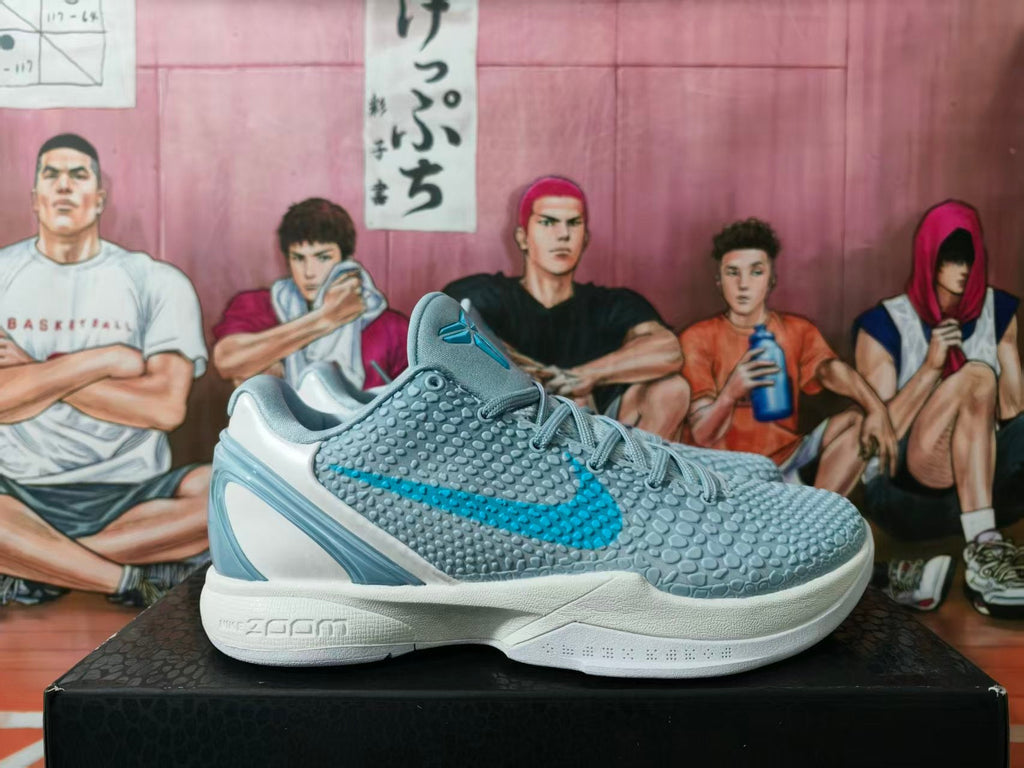 Nike Clark PE Basketball Sneakers Gray Blue