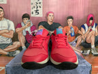 Nike Red Basketball-Inspired Sneakers