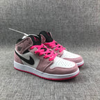 Jordan Air Jordan 1 Mid Pink White Black Sneakers 852542-801