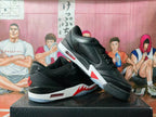 Black White Red Low-Top Basketball Sneakers