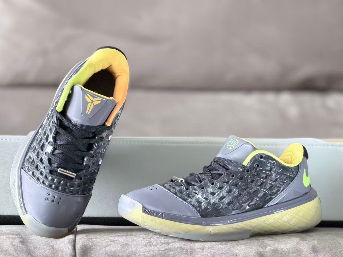 Nike Kobe 3 EYBL Basketball Shoes in Grey and Volt