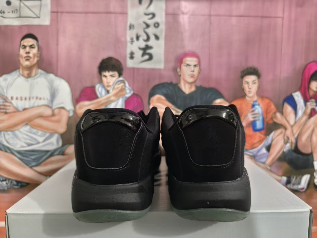 Jordan Black and Pink Basketball Sneakers