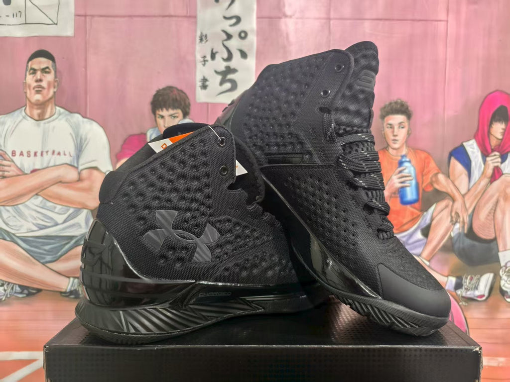 Under Armour Black Gray High-Top Basketball Sneakers