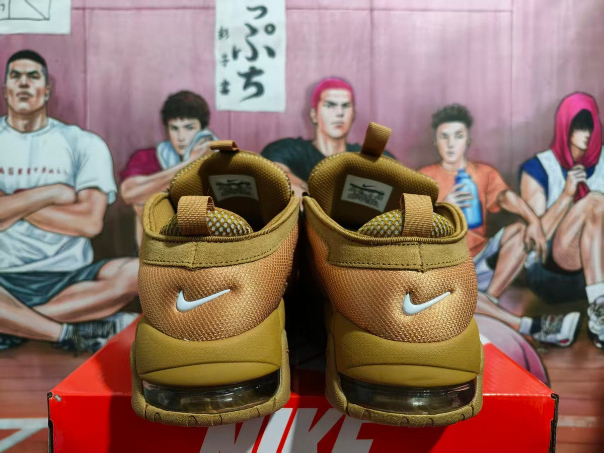 Nike Air More Uptempo Wheat Suede Sneakers
