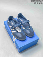 adidas Samba Jane Mary Jane Sneakers Silver Blue Pink