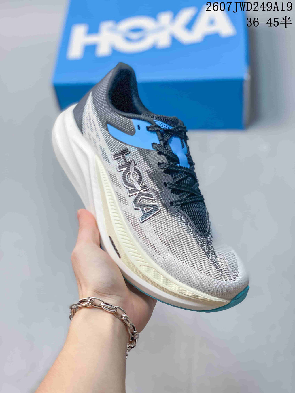 Hoka MAFATE X Trail Running Sneakers, Mountain Fog