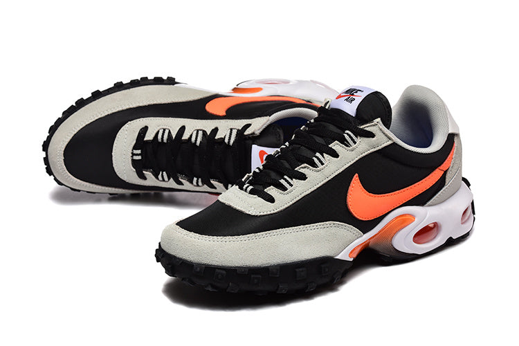 Nike Air Max Waffle SP Black and Bright Orange Sneakers