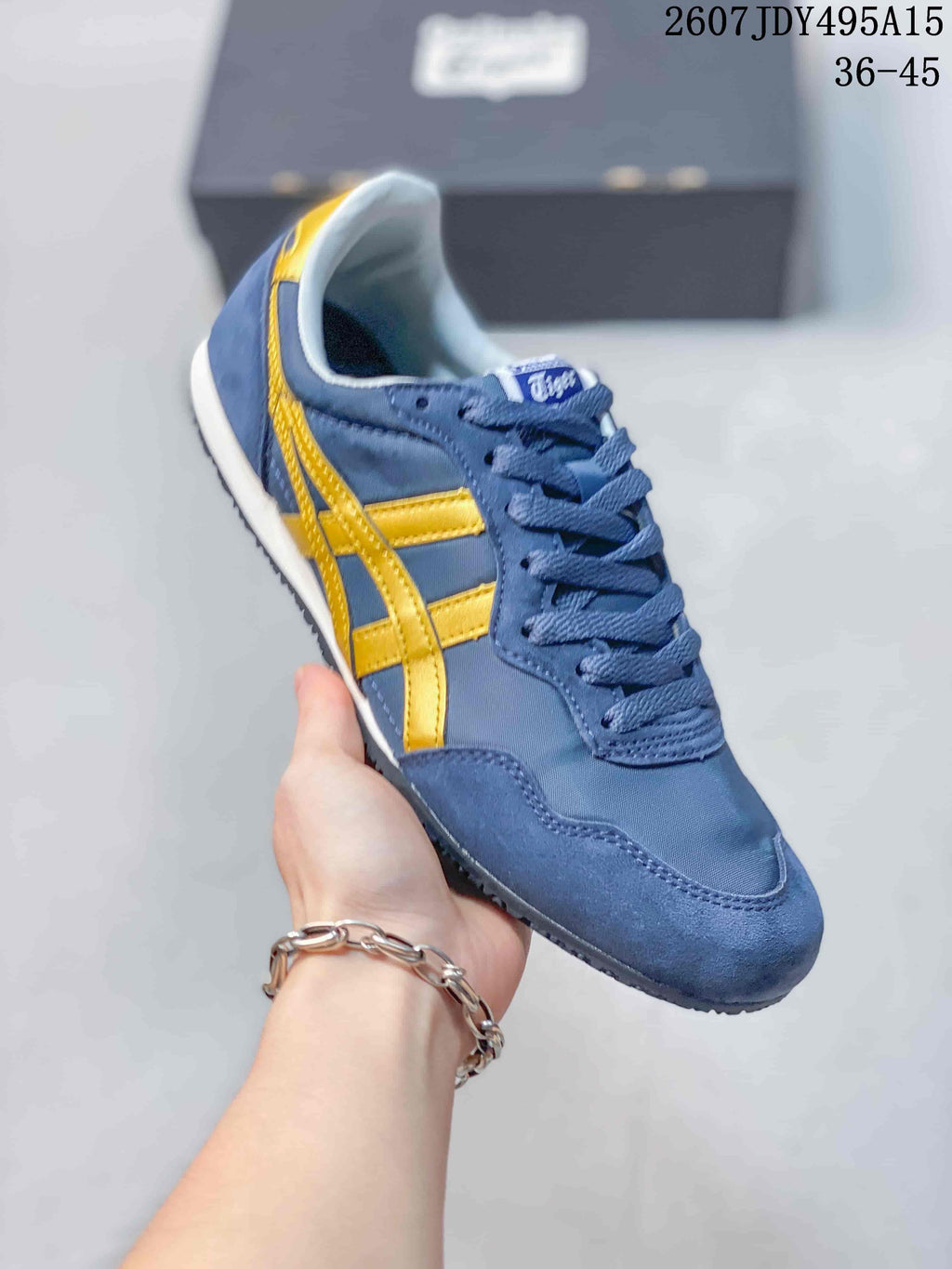 Onitsuka Tiger Serrano Sneakers Blue and Yellow 2607 JDY495A15