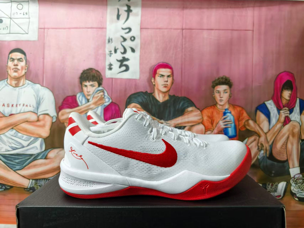 Nike Basketball Shoes White and Red
