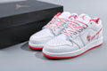 Jordan 1 Low Women's White Pink Red Sneakers