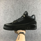 Jordan Air Jordan 3 BHM Black and Metallic Gold Sneakers