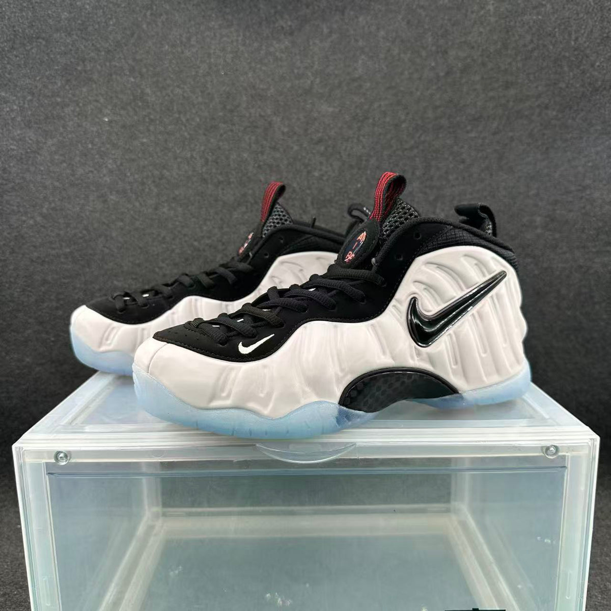 Nike Air Foamposite One White Black Basketball Shoes