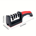 4-Stage Professional Knife Sharpener with Non-Slip Handle