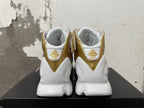Nike Zoom 2K5 White and Metallic Gold Basketball Shoes