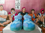 Adidas Basketball Shoes in Blue and White