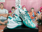 Nike Basketball Sneakers Lake Green and White