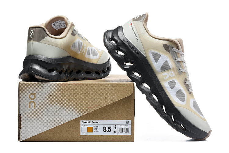 On Cloudtilt Remix Running Shoes in Cream and Black