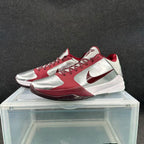 Nike Kobe High School Basketball Sneakers Silver Red