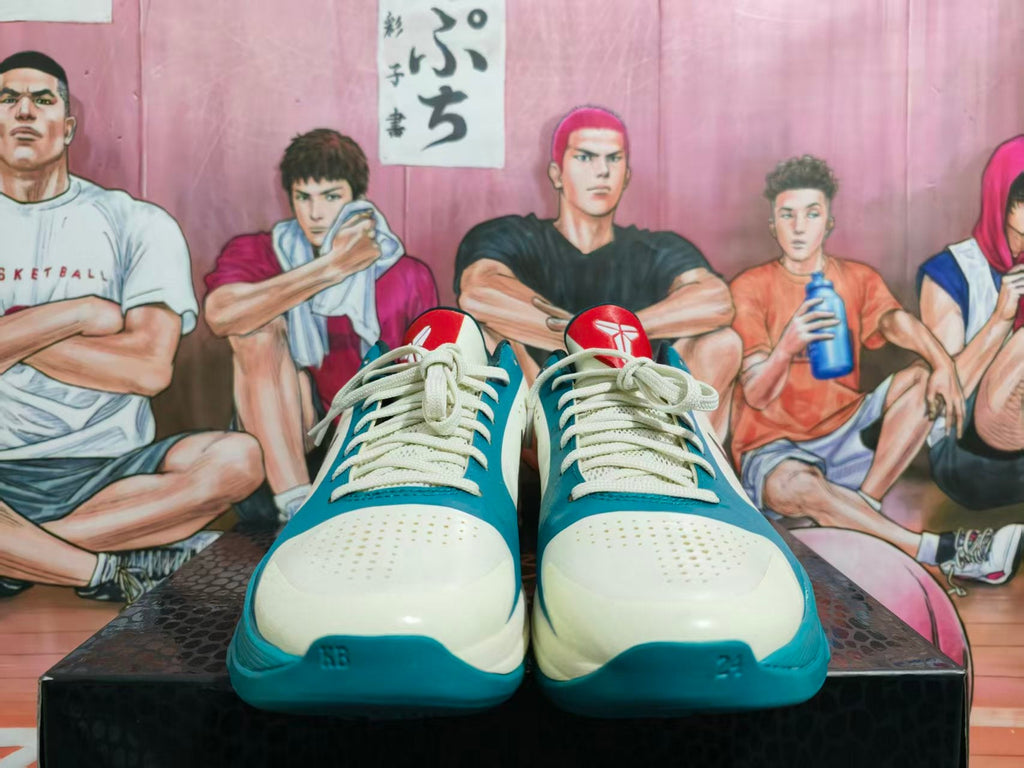 Nike White Blue Basketball Sneakers
