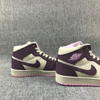 Jordan Air 1 Mid Purple White Pink Sneakers 555112-500