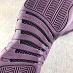 Jordan Air Jordan 12 Retro White and Deep Purple Sneakers