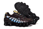Nike Shox TL Sneakers in Brown, Blue and Gold