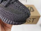 Yeezy 350 V2 Kids Sneakers Black Gum Sole