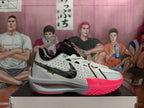 Nike ZoomX Basketball Shoes in White, Gray and Pink