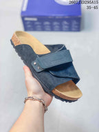 Birkenstock Suede Buckle Sandal Dark Blue 2607JXD295A15