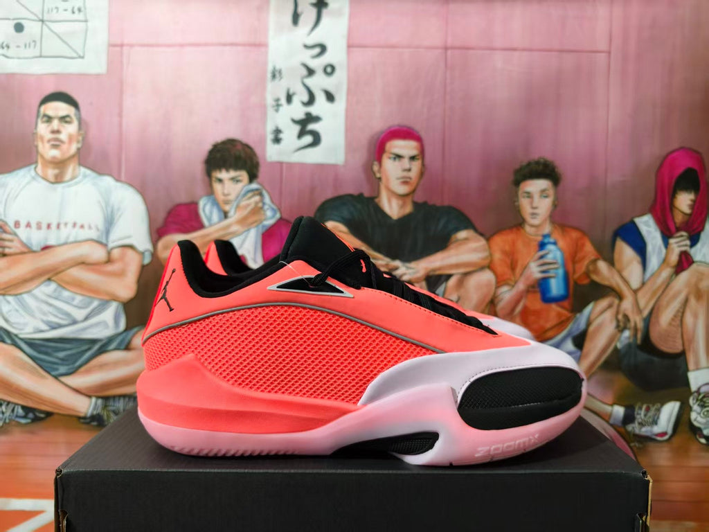 Jordan Luka 2 Basketball Shoes in Coral Pink and Black