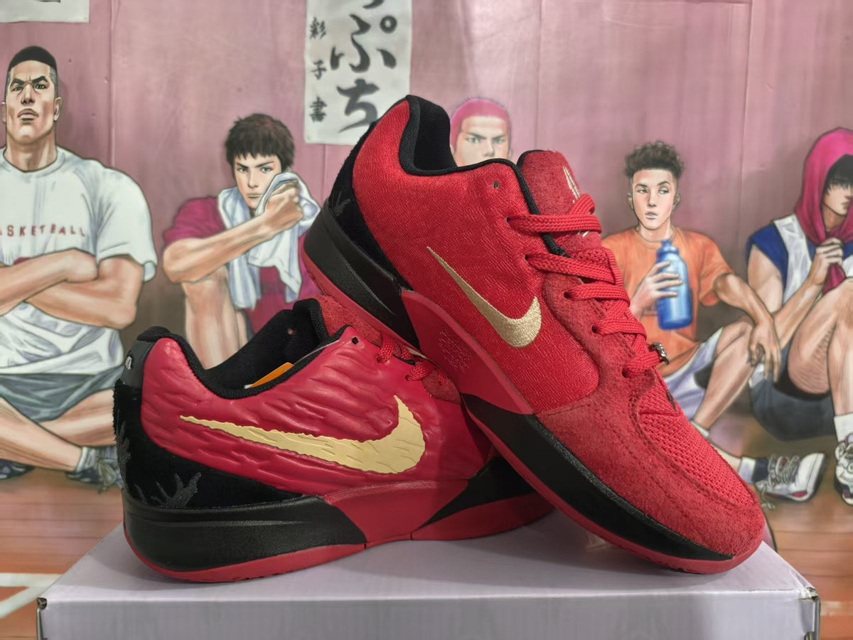 Nike Halloween Basketball Sneakers Red Black Gold