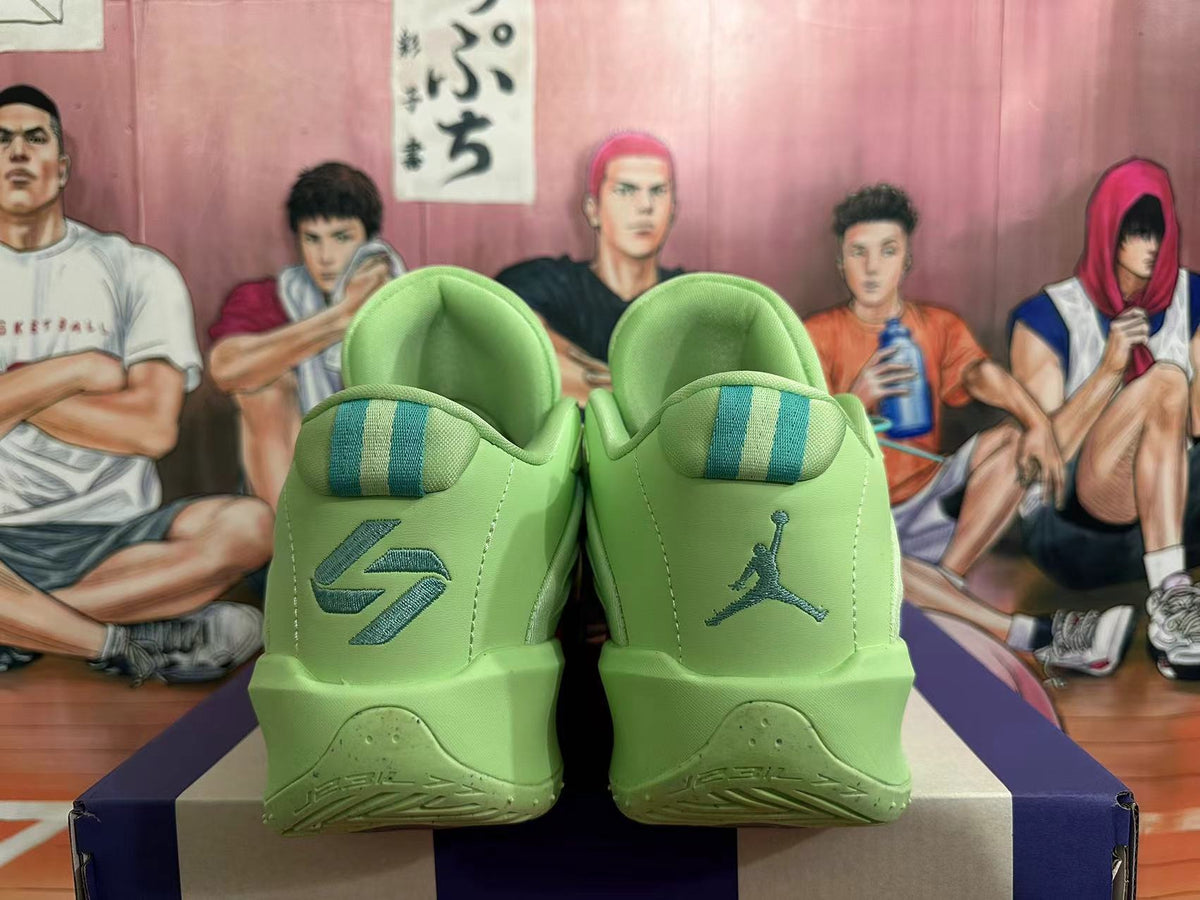 Jordan Luka 1 Basketball Shoes in Green, Pink and Purple