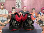 Nike Red Basketball Sneakers with Gold Swoosh
