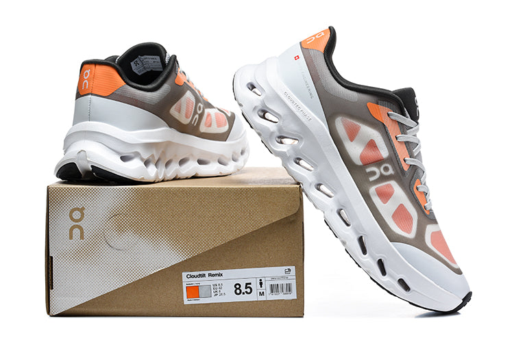 On Cloudswift Remix Running Shoes in Gray and Orange