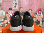 Nike Black Knit Low-Top Sneakers with White Sole
