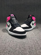 Jordan 1 High Pink Black White Sneakers