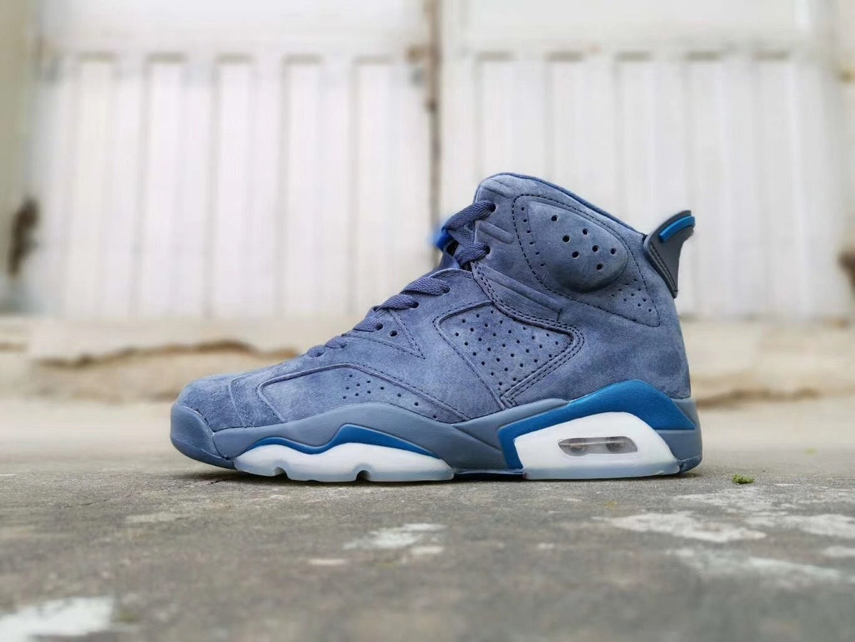 Jordan 6 Black Obsidian Blue Sneakers 384664-400
