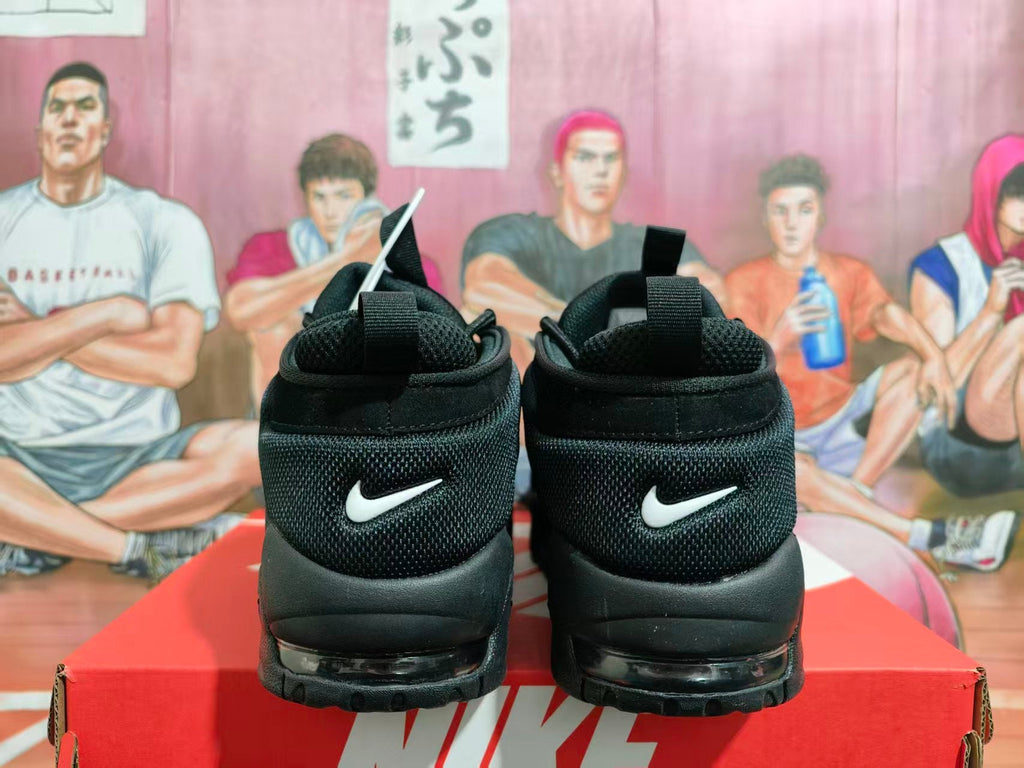 Nike Air More Uptempo Black Basketball Sneakers