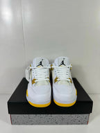 Jordan Air Jordan 4 Retro White Yellow Sneakers AQ9129-102